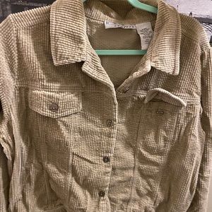 Tan corduroy jacket/button up
